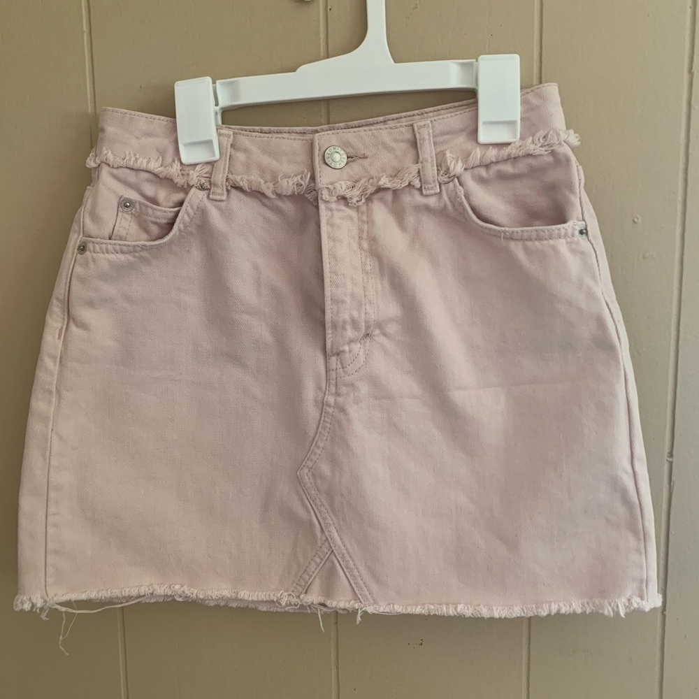 Topshop blush skirt
